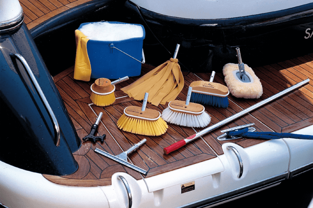 Interior Boat Cleaning Process