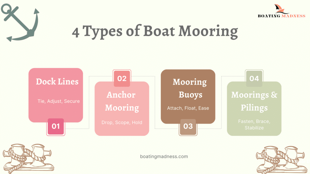 Types of Boat Mooring Infographic