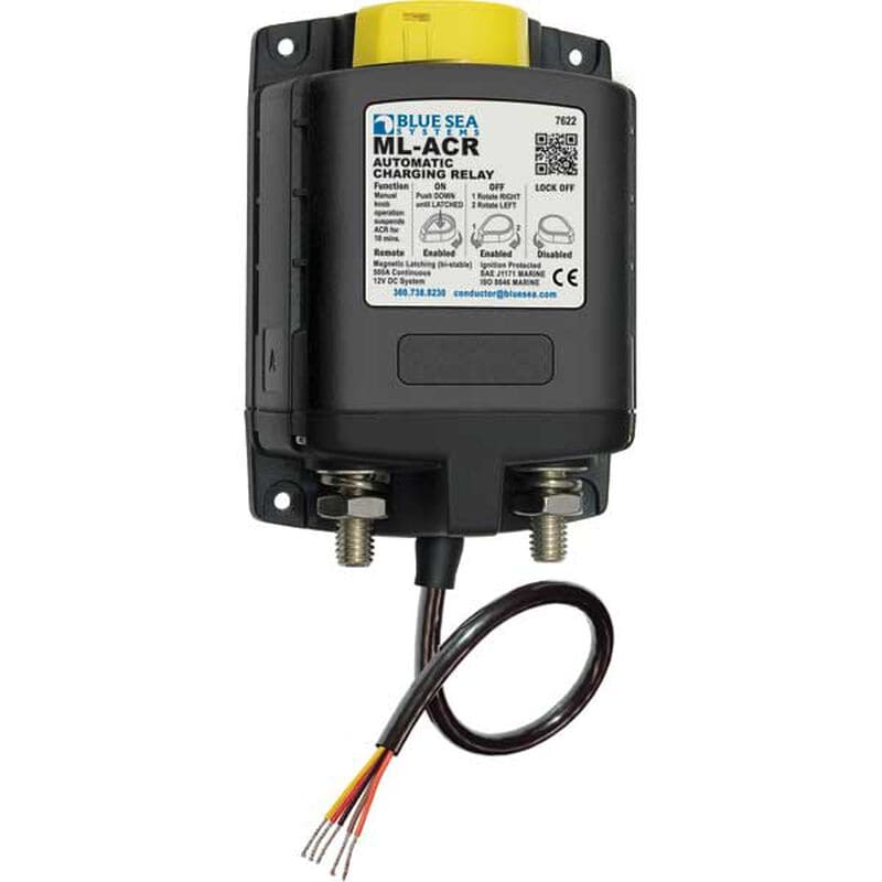 automatic charging relay with manual control