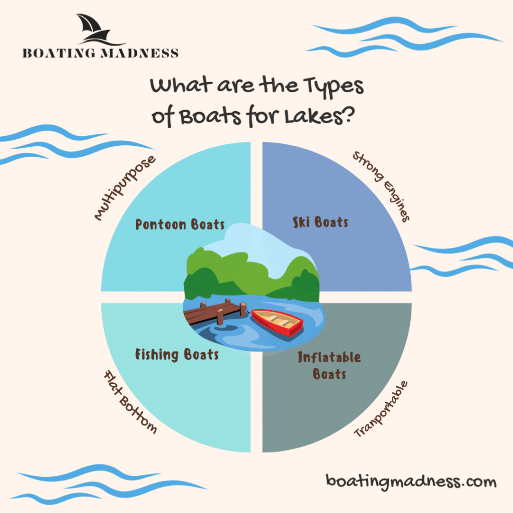 Types of boats for lakes and their comparison ( )