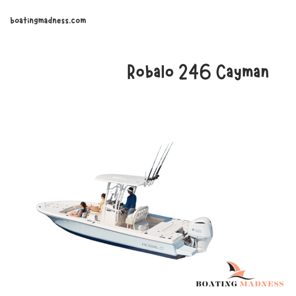 A view of Robalo Cayman boat