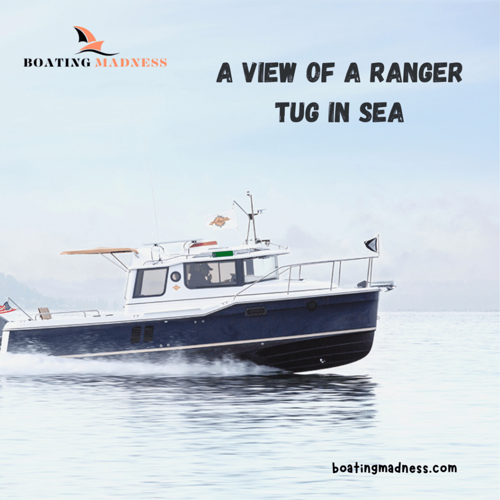 A view of a Ranger Tug in sea