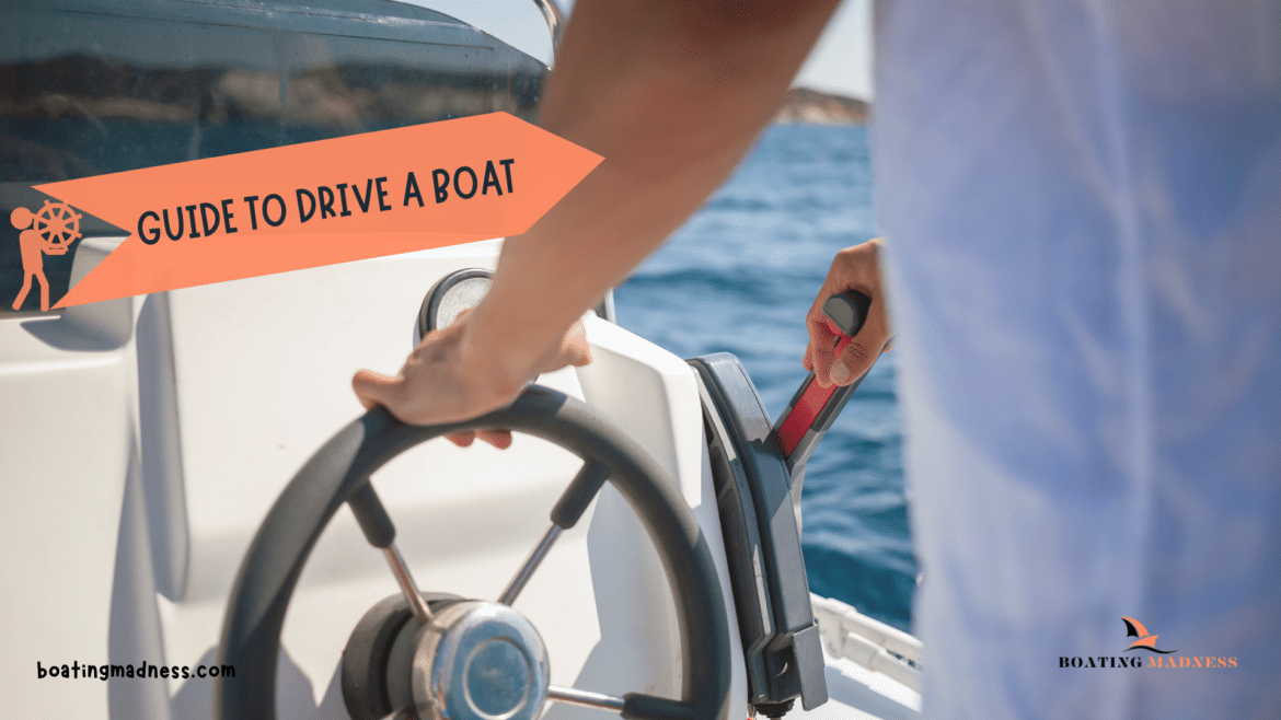 A view of a person driving a wheel ofa boat A view of a person driving a wheel ofa boat